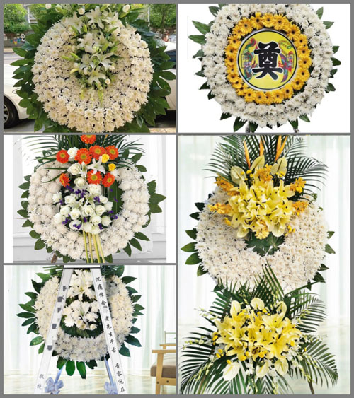 湖北黄石市阳新县白沙镇兴祖村花圈速递